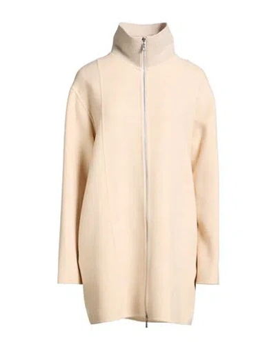 Eleventy Platinum Woman Coat Cream Size 8 Wool In Neutral