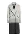 Eleventy Platinum Woman Coat Grey Size 2 Alpaca Wool, Wool, Polyamide