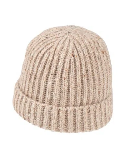 Eleventy Platinum Woman Hat Beige Size Onesize Wool, Cashmere, Elastane In Sand