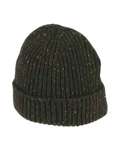 Eleventy Platinum Woman Hat Dark Green Size Onesize Wool, Cashmere, Elastane