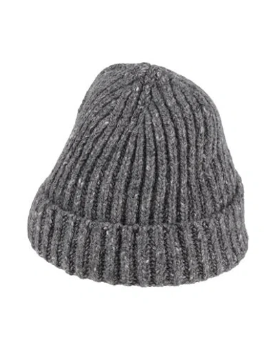Eleventy Platinum Woman Hat Grey Size Onesize Wool, Cashmere, Elastane In Gray