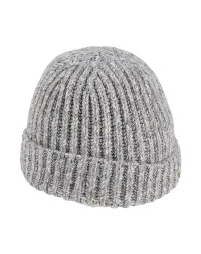 Eleventy Platinum Woman Hat Light Grey Size Onesize Wool, Cashmere, Elastane In Gray