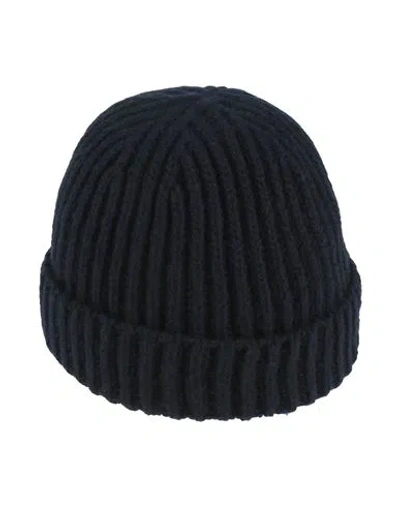 Eleventy Platinum Woman Hat Navy Size Onesize Wool, Cashmere, Elastane In Blue