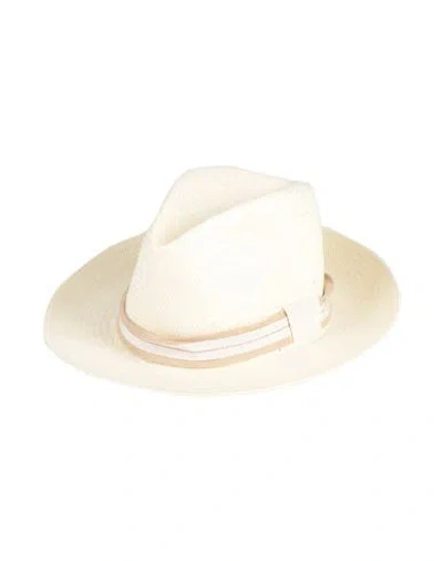 Eleventy Platinum Woman Hat Off White Size Onesize Paper In Neutral