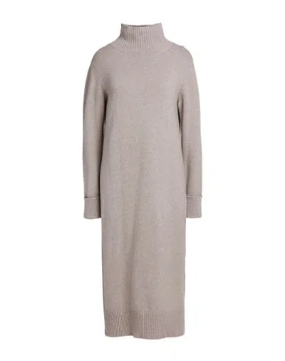 Eleventy Platinum Woman Midi Dress Grey Size L Cashmere In Gray
