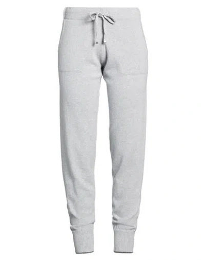 Eleventy Platinum Woman Pants Light Grey Size M Wool, Cashmere In Gray