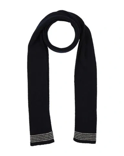 Eleventy Platinum Woman Scarf Navy Size - Cashmere, Silk In Blue