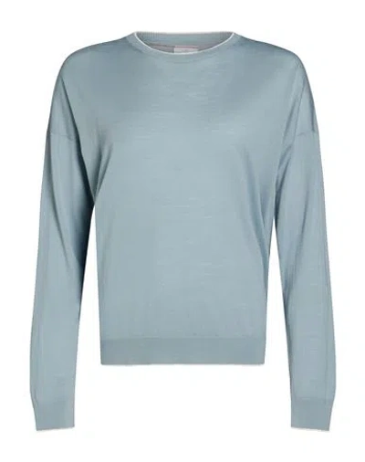 Eleventy Platinum Woman Sweater Slate Blue Size S Wool