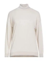 Eleventy Platinum Woman Turtleneck Light Grey Size S Wool In White