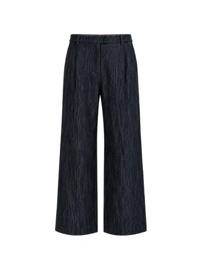 Eleventy Pleat-detail Trousers In Black