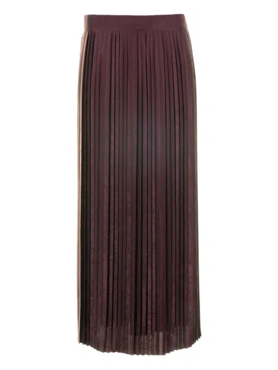 ELEVENTY PLEATED A-LINE MIDI SKIRT