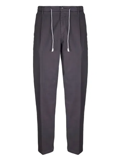ELEVENTY PLEATED DRAWSTRING TAPERED TROUSERS