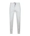 Eleventy Trousers Featuring Elastic Waistband And Pockets In White