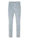 Eleventy Pleated Drawstring Trousers In Blue