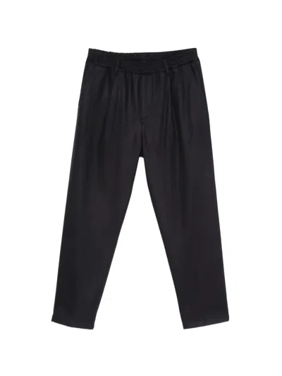 Eleventy Pleated Elasticated-waist Trousers In Orange