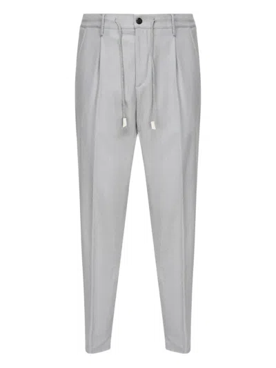 ELEVENTY PLEATED-FRONT DRAWSTRING TROUSERS