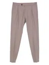Eleventy Pleated-front Trousers In Neutral