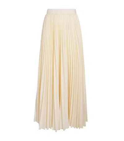 Eleventy Pleated Maxi Skirt In Nude