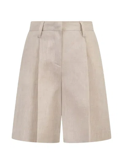Eleventy Kids' Pleated Shorts In Neutral