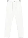 Eleventy Pleated Tapered Trousers In White
