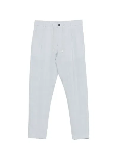 Eleventy Pleated Trousers In Blue