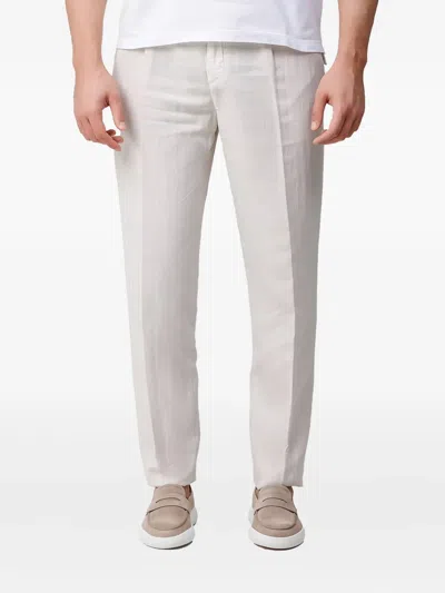 Eleventy Pleated Trousers In Neutral