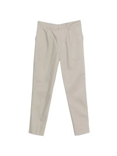 Eleventy Pleated Trousers In Neutral