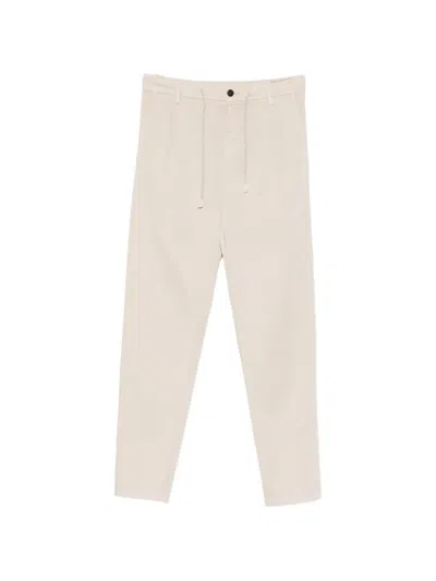 Eleventy Drawstring-fastening Trousers In Metallic