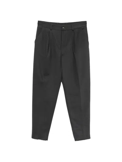 Eleventy Pleated Trousers In Black