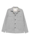 Eleventy Pocket Button Overshirt In Gray