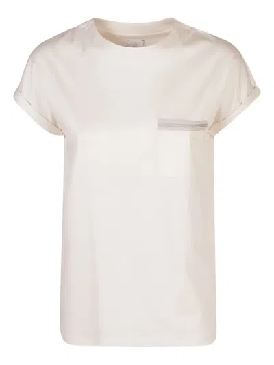 Eleventy Pocket-detail Short-sleeve T-shirt In Neutral