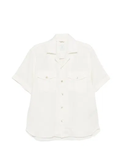 Eleventy Pocket Shirt In White