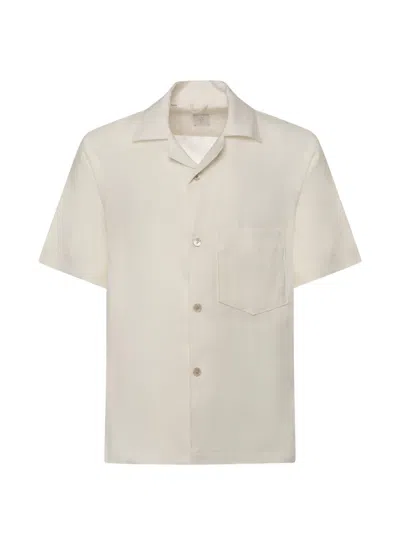 Eleventy Pocket Short-sleeve Shirt In Neutral