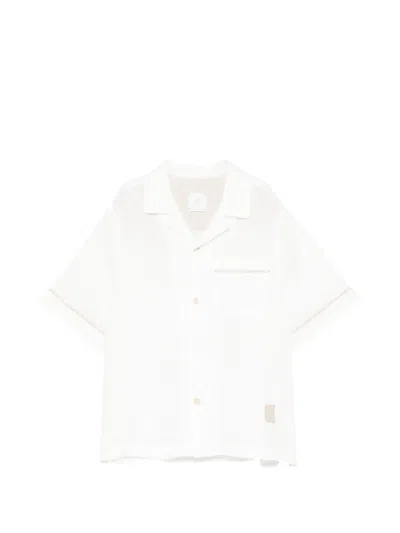 Eleventy Kids' Pocket Short-sleeve Top In White