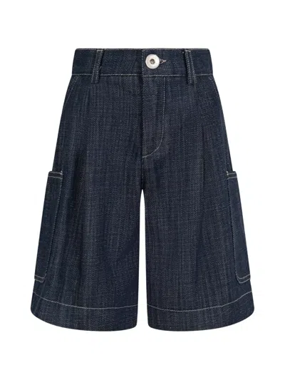 Eleventy Pocket Shorts In Blue