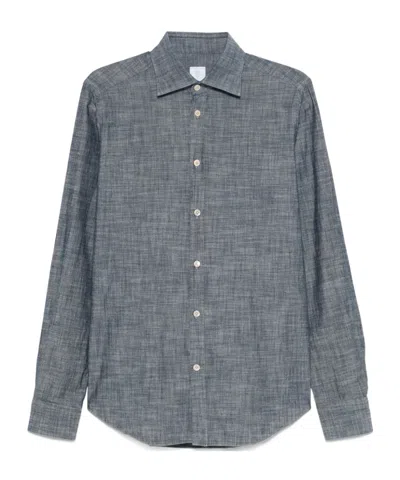 ELEVENTY POINTED COLLAR LONG-SLEEVED SHIRT