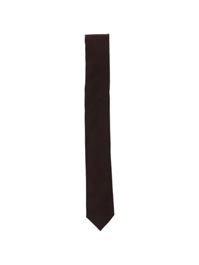 Eleventy Pointed-tip Tie In Brown