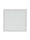 Eleventy 폴카 도트 울 혼방 스카프 In White