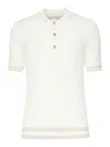 Eleventy Ribbed Cotton Polo In Beige In Beige