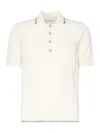 Eleventy Wool Polo Shirt In White