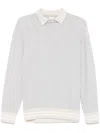 Eleventy Polo Collar Sweater In 灰色