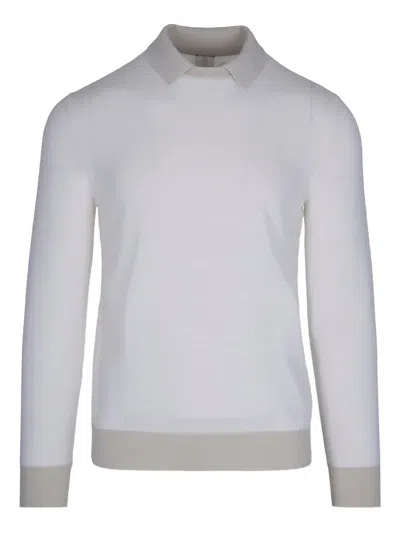 ELEVENTY POLO-COLLAR WOOL SWEATER