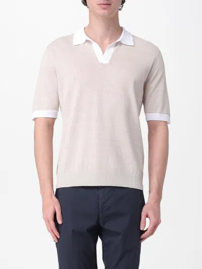 Eleventy Sweater  Men Color Sand In White