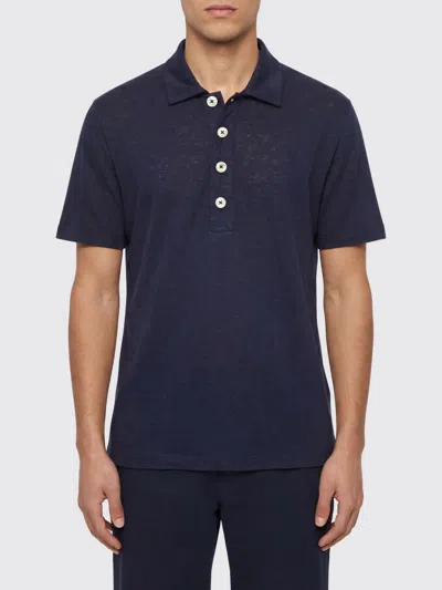 Eleventy Polo Shirt Men  In Blue