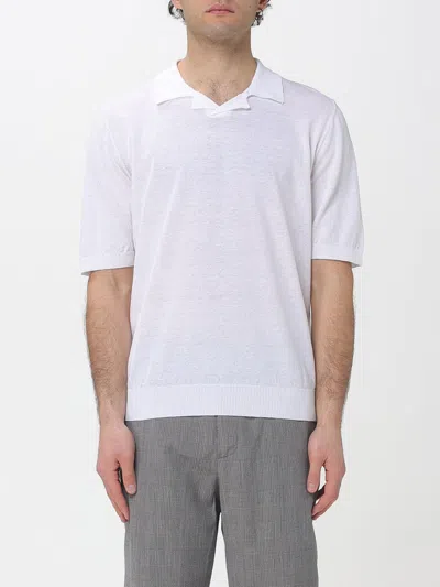 Eleventy Cotton Polo Shirt In White