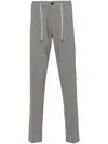 Eleventy Pressed-crease Trousers In Grey