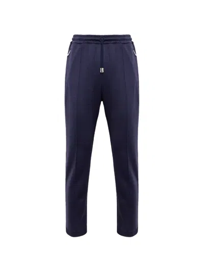 Eleventy Pressed-crease Track Pants In Blue