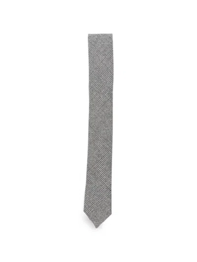 Eleventy Prince Of Wales Check Tie In Gray
