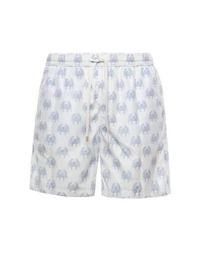 Eleventy Printed Nylon Swimsuit In Neutral