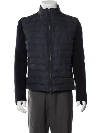 Pre-owned Eleventy Puffer Coat In Blue
